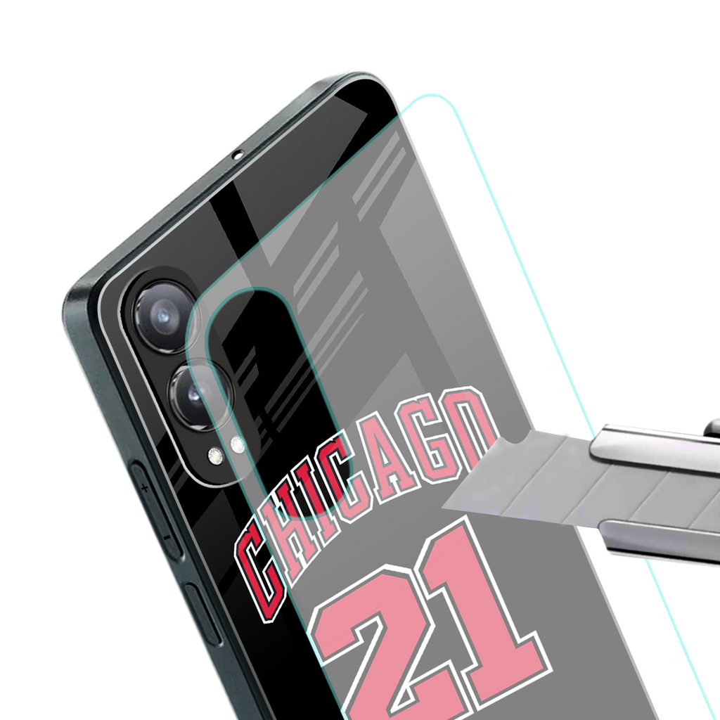 chicago 21 back phone cover | glass case for oneplus nord ce 4 lite