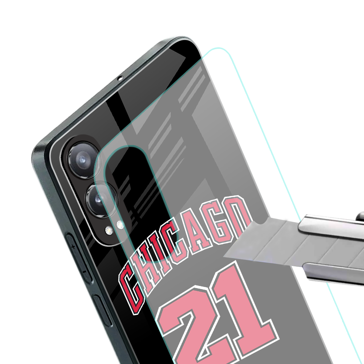 chicago 21 back phone cover | glass case for oneplus nord ce 4 lite