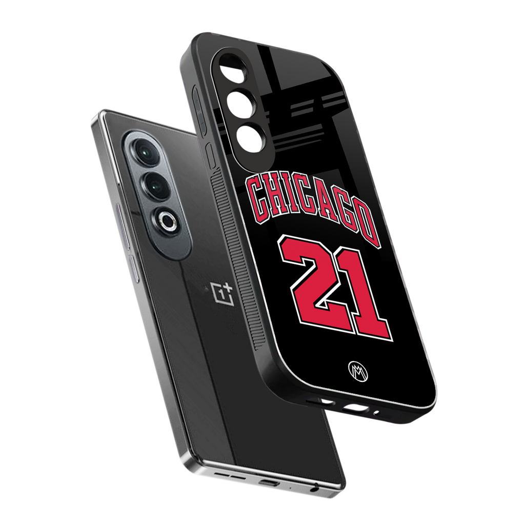 chicago 21 back phone cover | glass case for oneplus nord ce 4