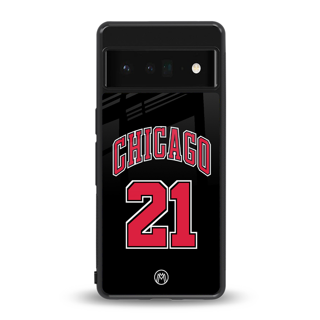 chicago 21 back phone cover | glass case for google pixel 6 pro