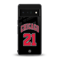 chicago 21 back phone cover | glass case for google pixel 6 pro