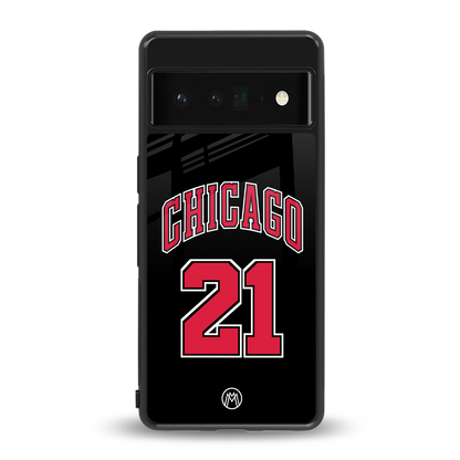 chicago 21 back phone cover | glass case for google pixel 6 pro