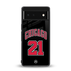 chicago 21 back phone cover | glass case for google pixel 6
