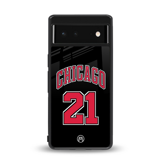 chicago 21 back phone cover | glass case for Google Pixel 6A