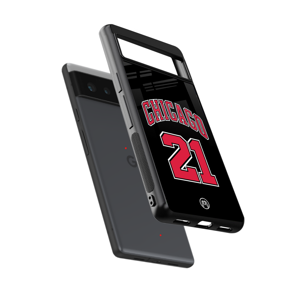 chicago 21 back phone cover | glass case for google pixel 6