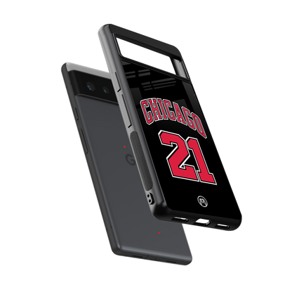 chicago 21 back phone cover | glass case for Google Pixel 6A