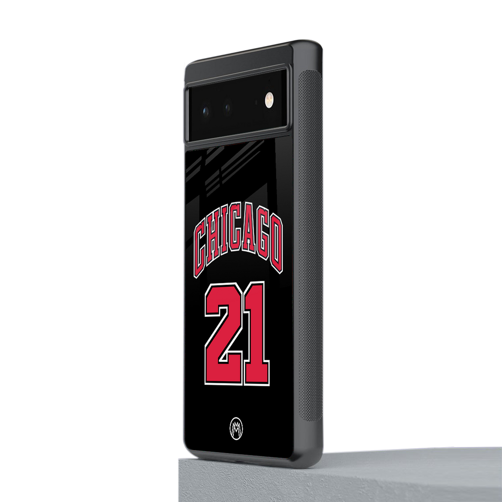 chicago 21 back phone cover | glass case for google pixel 6
