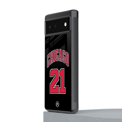 chicago 21 back phone cover | glass case for Google Pixel 6A