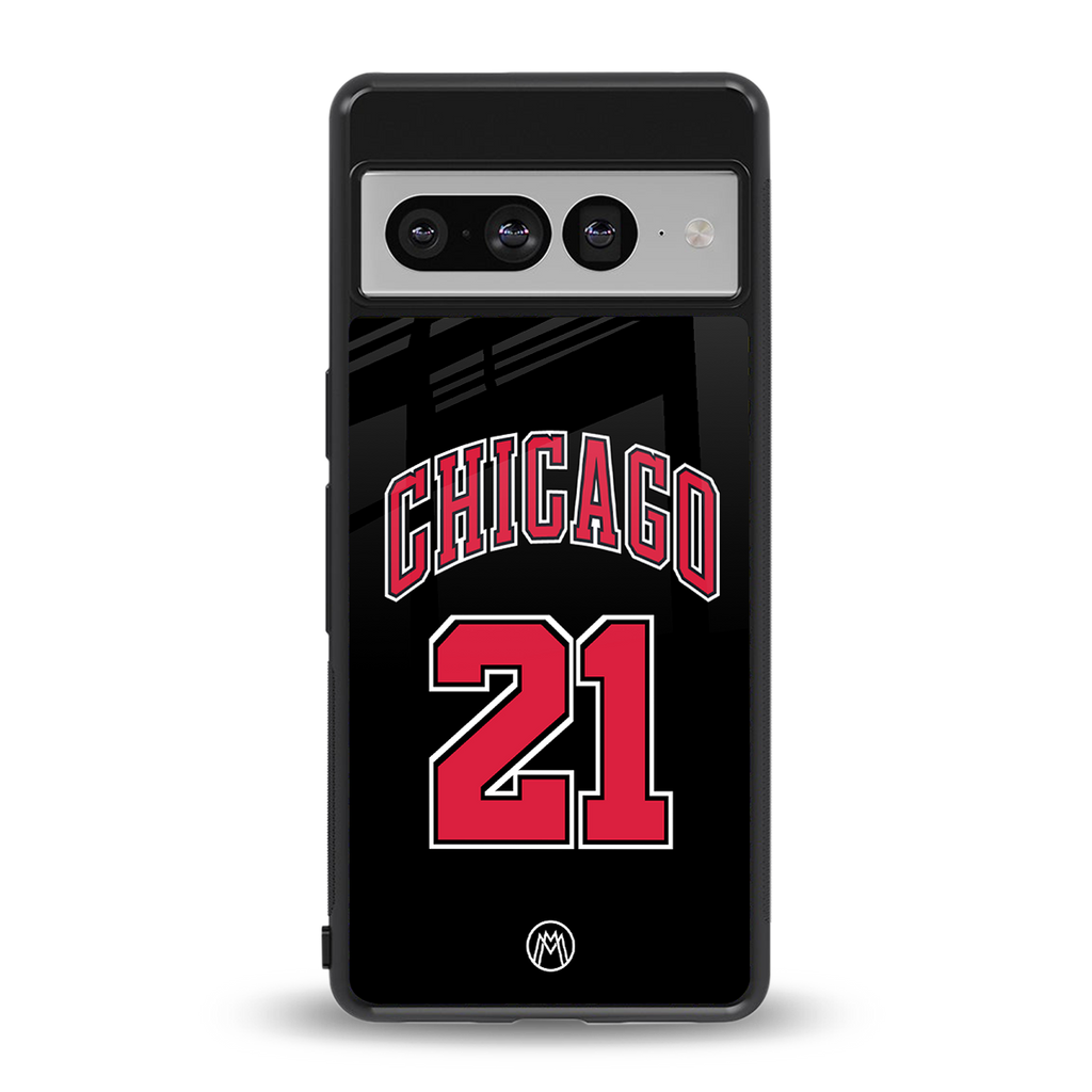 chicago 21 back phone cover | glass case for google pixel 7 pro