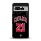 chicago 21 back phone cover | glass case for google pixel 7 pro