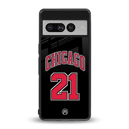 chicago 21 back phone cover | glass case for google pixel 7 pro