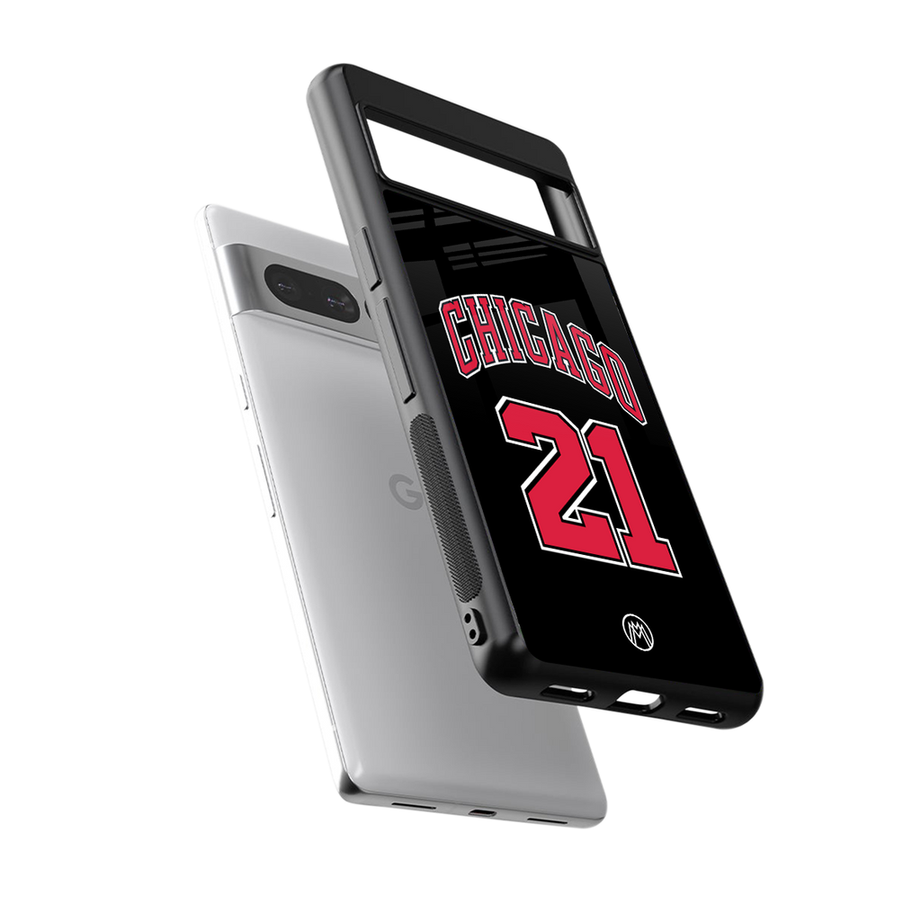 chicago 21 back phone cover | glass case for google pixel 7 pro