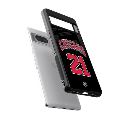 chicago 21 back phone cover | glass case for google pixel 7 pro