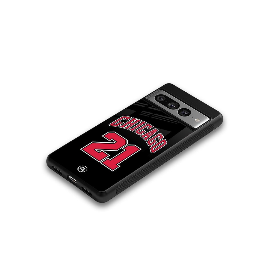 chicago 21 back phone cover | glass case for google pixel 7 pro