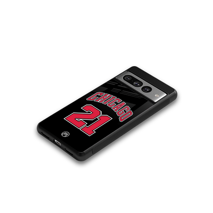 chicago 21 back phone cover | glass case for google pixel 7 pro