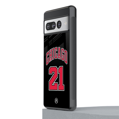 chicago 21 back phone cover | glass case for google pixel 7 pro