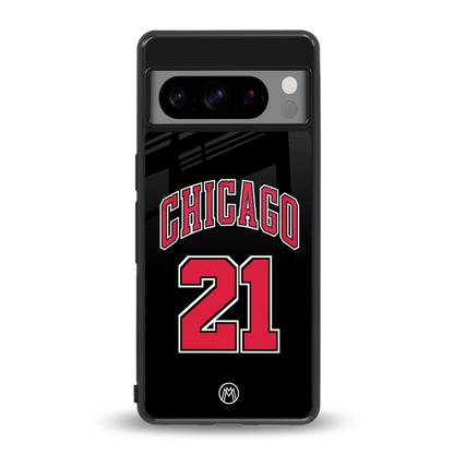 chicago 21 back phone cover | glass case for google pixel 8 pro