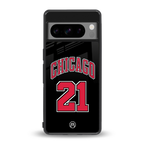 chicago 21 back phone cover | glass case for google pixel 8 pro