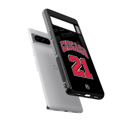 chicago 21 back phone cover | glass case for google pixel 8 pro