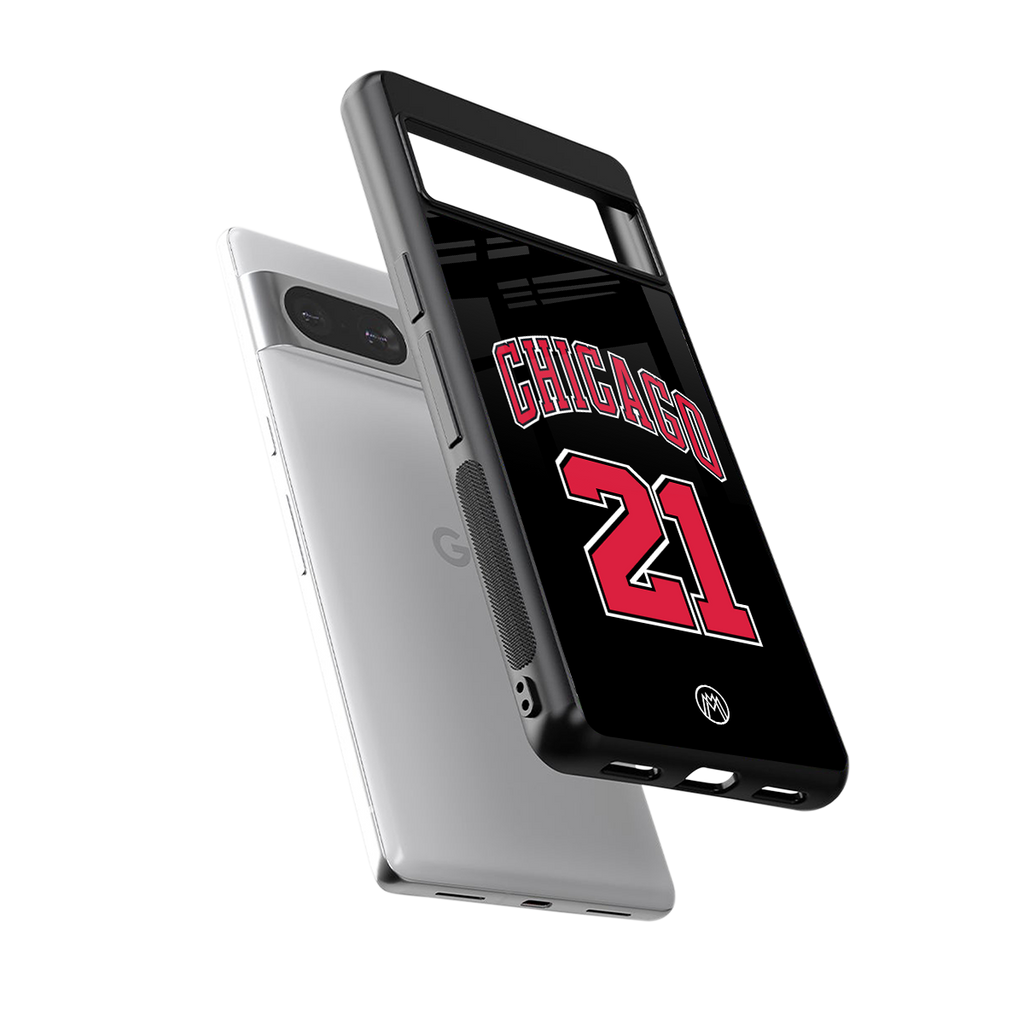 chicago 21 back phone cover | glass case for Google Pixel 8