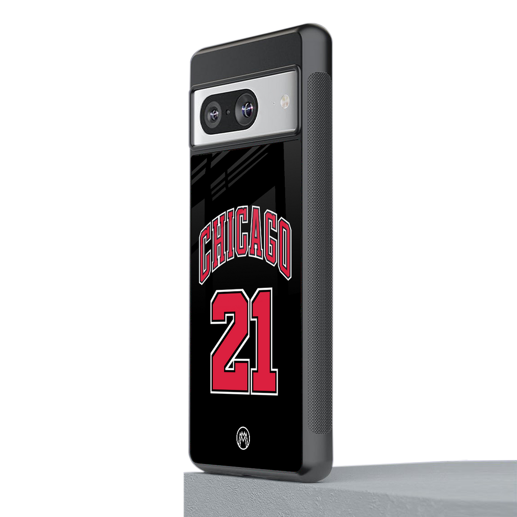 chicago 21 back phone cover | glass case for Google Pixel 8