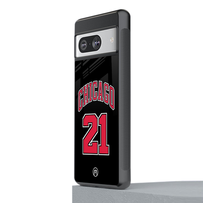 chicago 21 back phone cover | glass case for Google Pixel 8