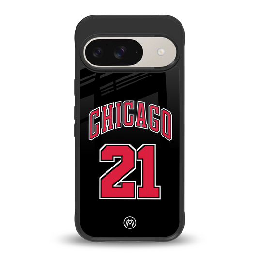 chicago 21 back phone cover | glass case for google pixel 9