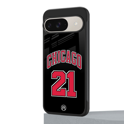 chicago 21 back phone cover | glass case for google pixel 9