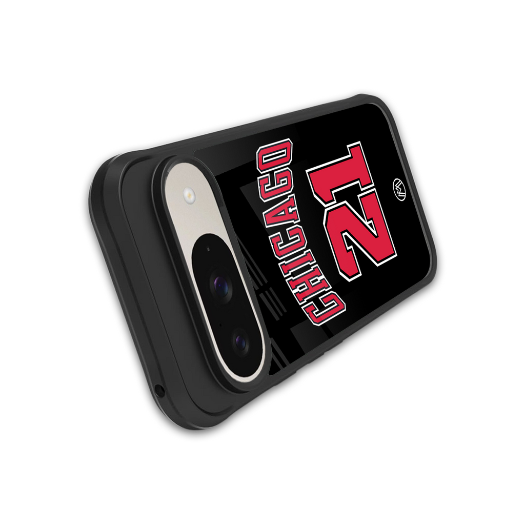 chicago 21 back phone cover | glass case for google pixel 9