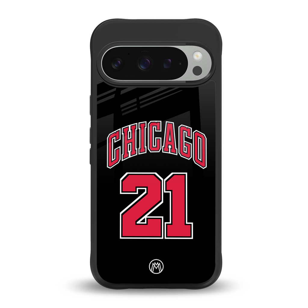 chicago 21 back phone cover | glass case for google pixel 9 pro