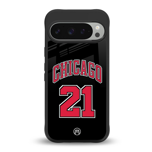 chicago 21 back phone cover | glass case for google pixel 9 pro xl