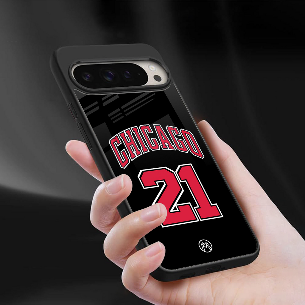 chicago 21 back phone cover | glass case for google pixel 9 pro