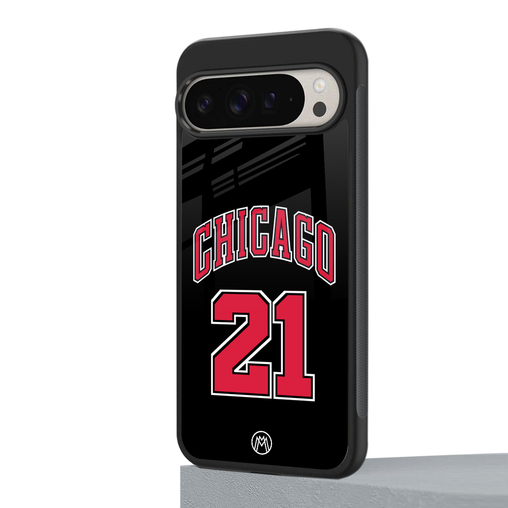 chicago 21 back phone cover | glass case for google pixel 9 pro