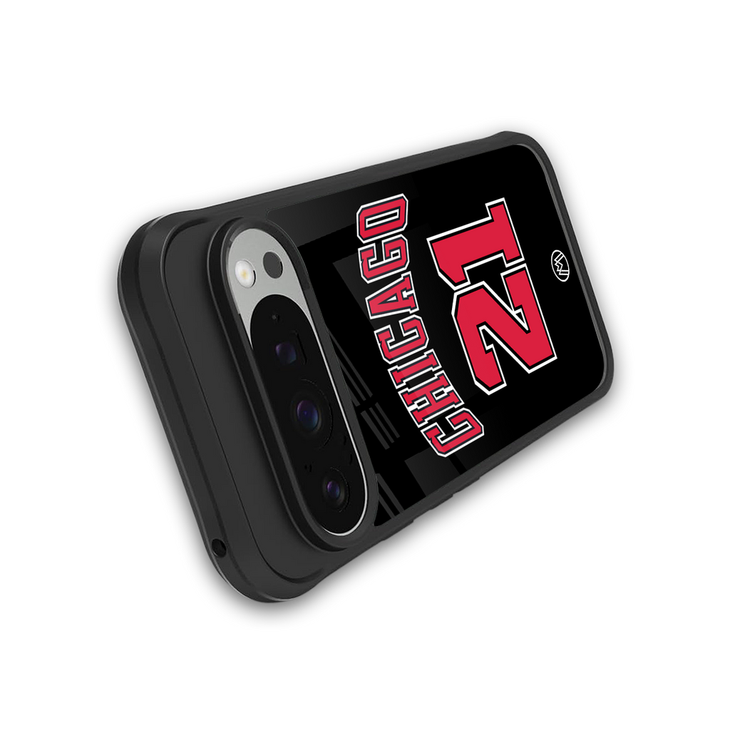 chicago 21 back phone cover | glass case for google pixel 9 pro