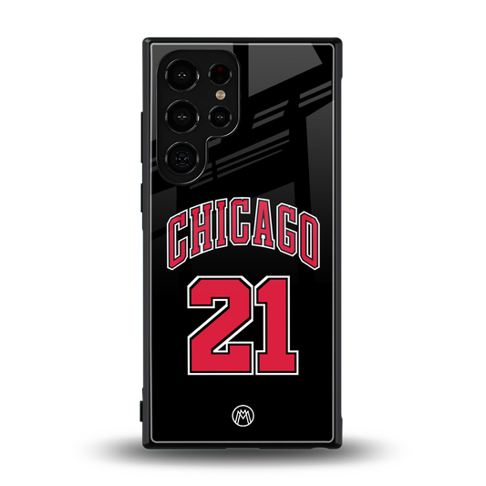chicago 21 back phone cover | glass case for samsung galaxy s24 ultra