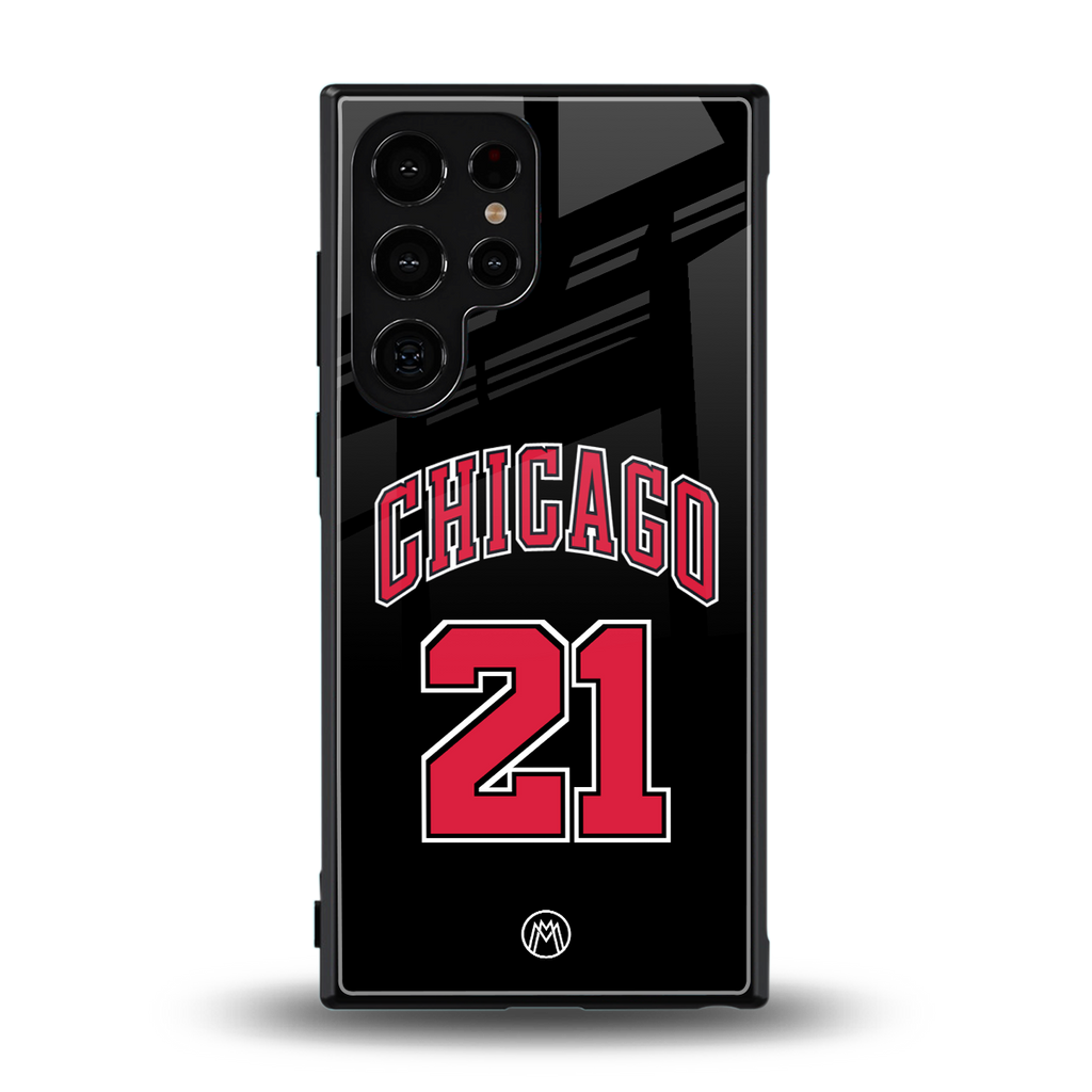 chicago 21 back phone cover | glass case for samsung galaxy s23 ultra