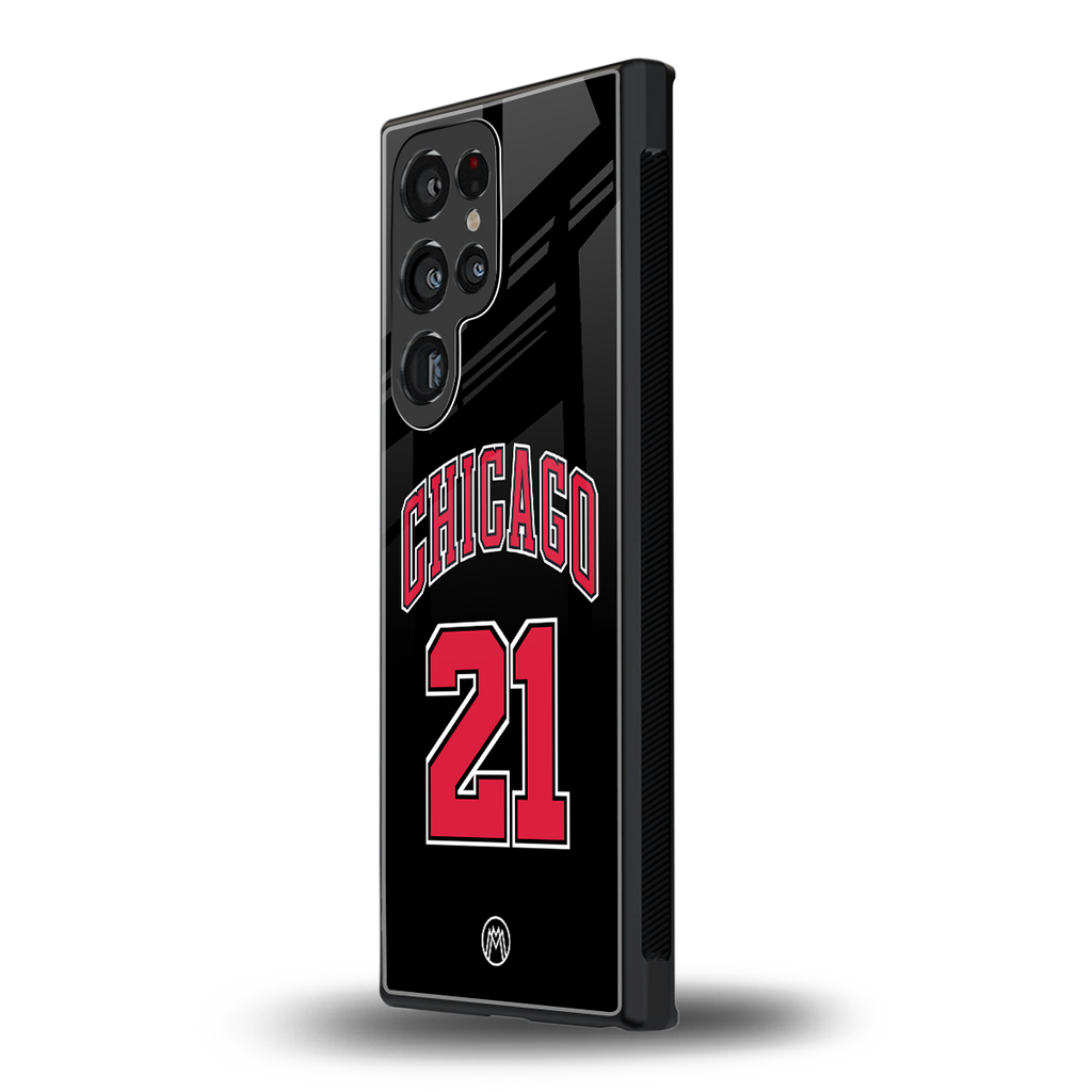 chicago 21 back phone cover | glass case for samsung galaxy s23 ultra