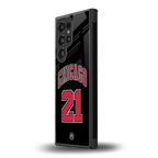 chicago 21 back phone cover | glass case for samsung galaxy s23 ultra