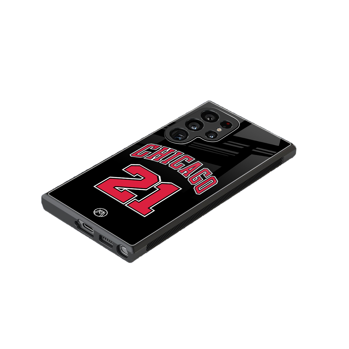 chicago 21 back phone cover | glass case for samsung galaxy s23 ultra