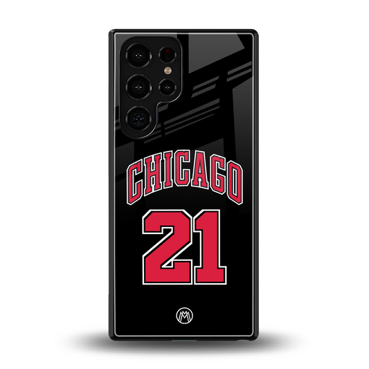 chicago 21 back phone cover | glass case for samsung galaxy s25 ultra