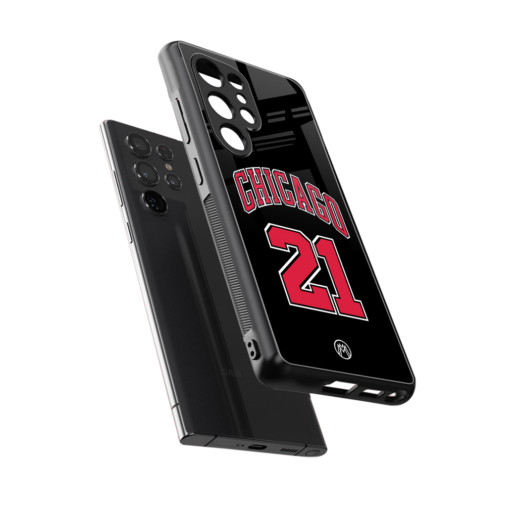 chicago 21 back phone cover | glass case for samsung galaxy s25 ultra