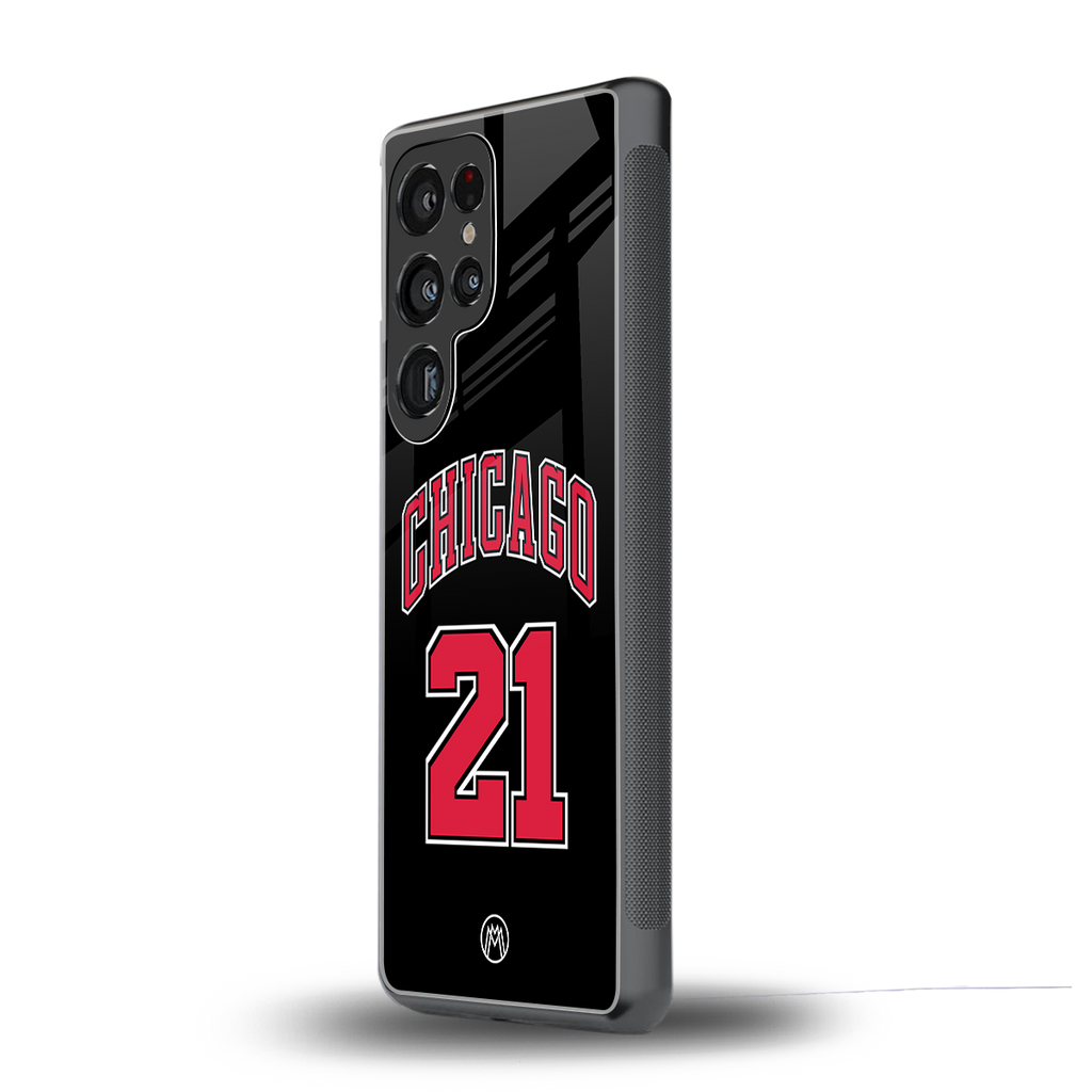 chicago 21 back phone cover | glass case for samsung galaxy s25 ultra