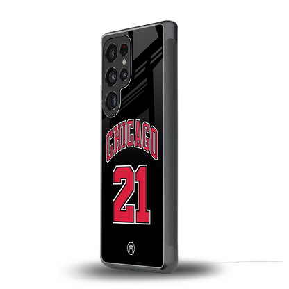 chicago 21 back phone cover | glass case for samsung galaxy s25 ultra