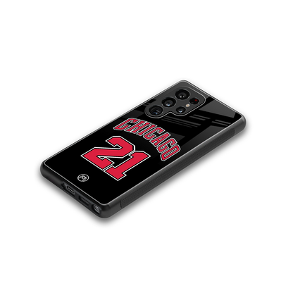 chicago 21 back phone cover | glass case for samsung galaxy s25 ultra