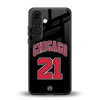 chicago 21 back phone cover | glass case for samsung galaxy s25 plus