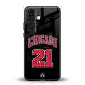 chicago 21 back phone cover | glass case for samsung galaxy s24 fe