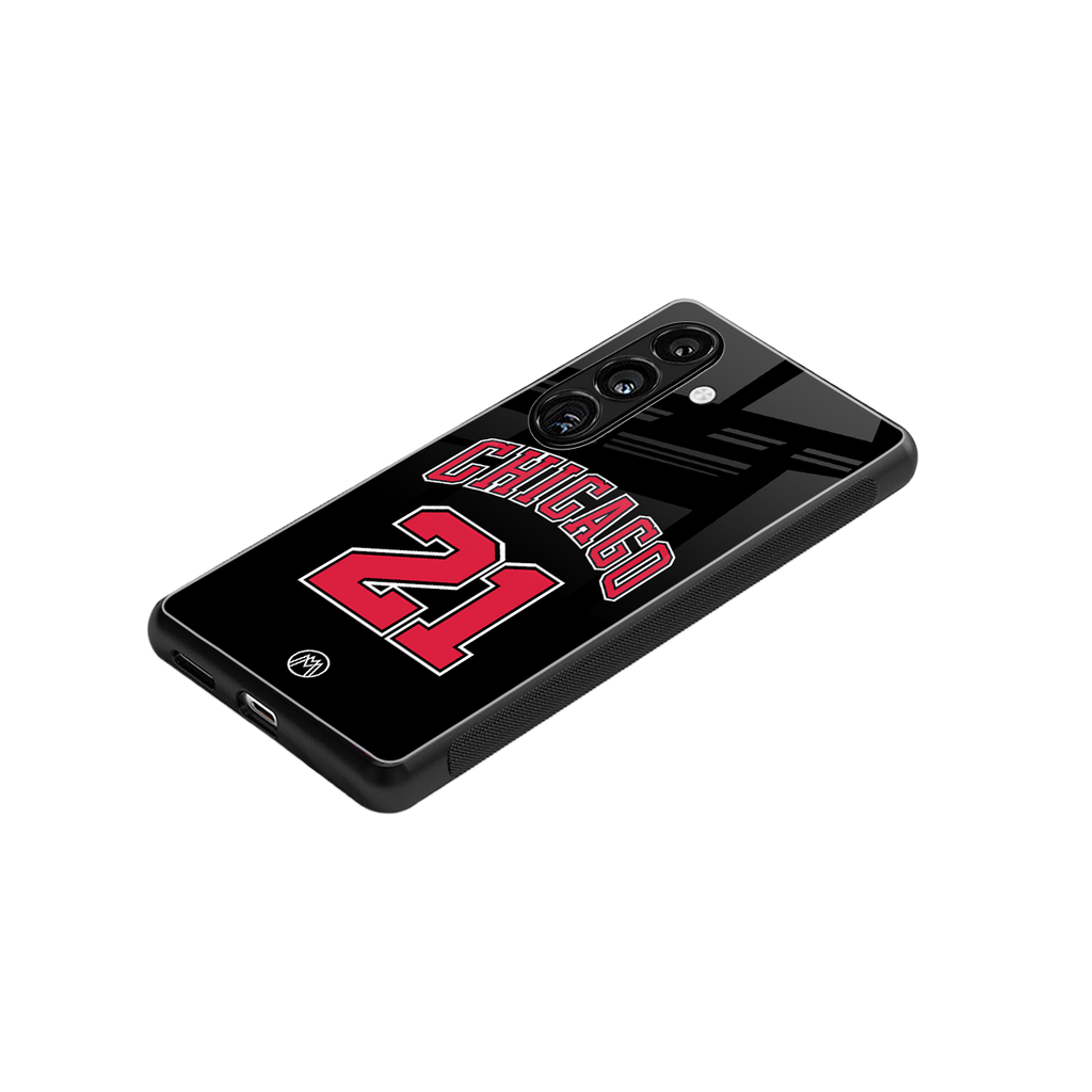 chicago 21 back phone cover | glass case for samsung galaxy s23