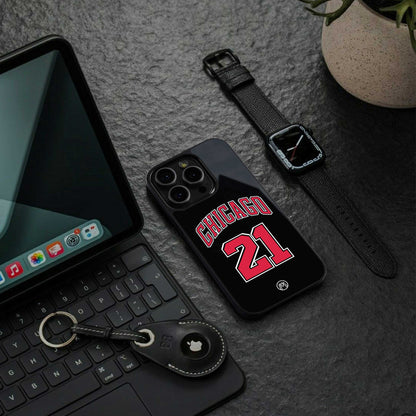 chicago 21 back phone cover | glass case for iphone 14