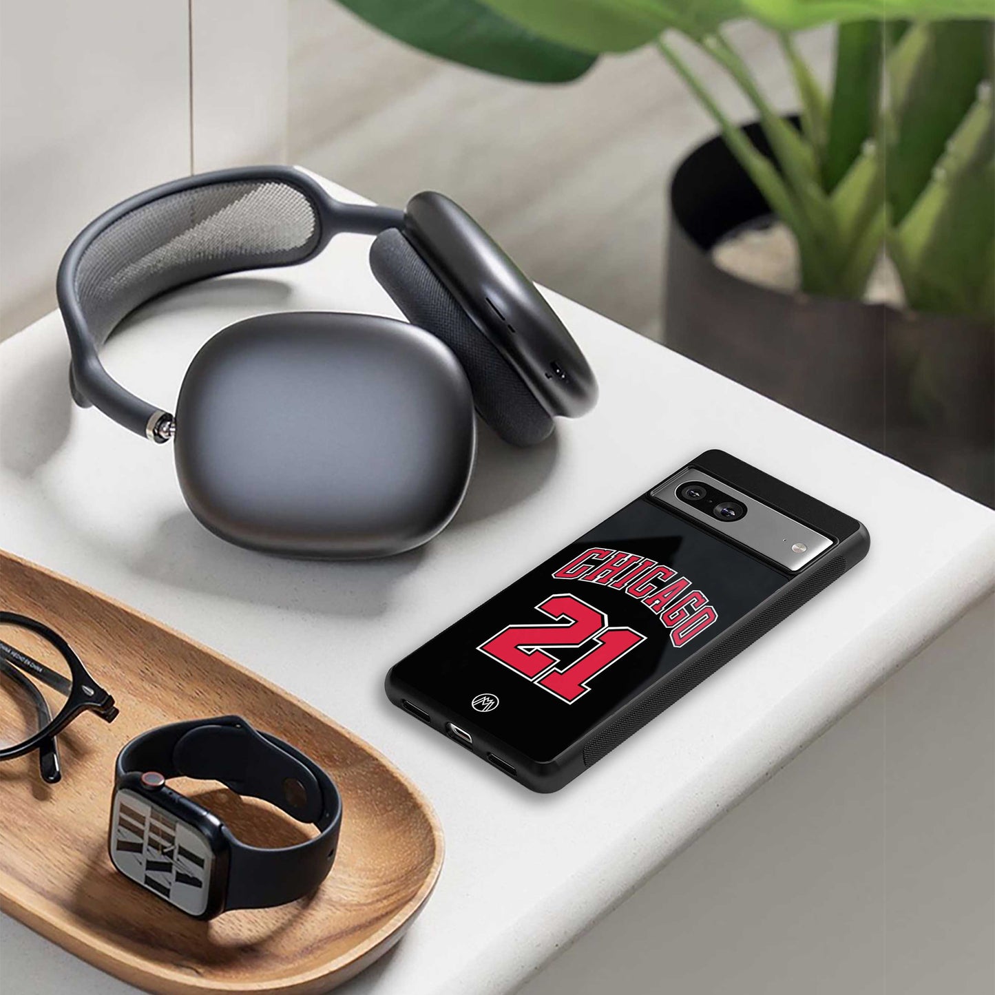 chicago 21 back phone cover | glass case for iphone 13 mini