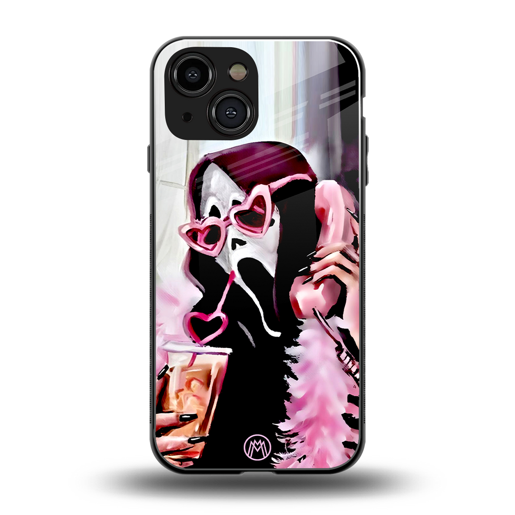 chill thrill back phone cover | glass case for iphone 13 mini